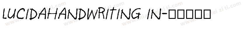 lucidahandwriting in字体转换